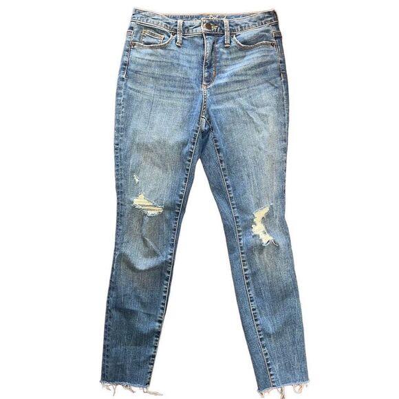 Universal Thread High Rise Skinny Distressed Jeans 4/27 - Picture 1 of 9